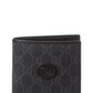 Gucci Interlocking G GG Supreme Canvas & Leather Bifold Wallet