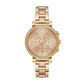Michael Kors Sofie MK6584 Womens Rose Gold-Tone Chronograph 39mm Watch