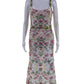 Marchesa Notte Womens White Floral Lace Scoop Neck Sleeveless Gown Dress