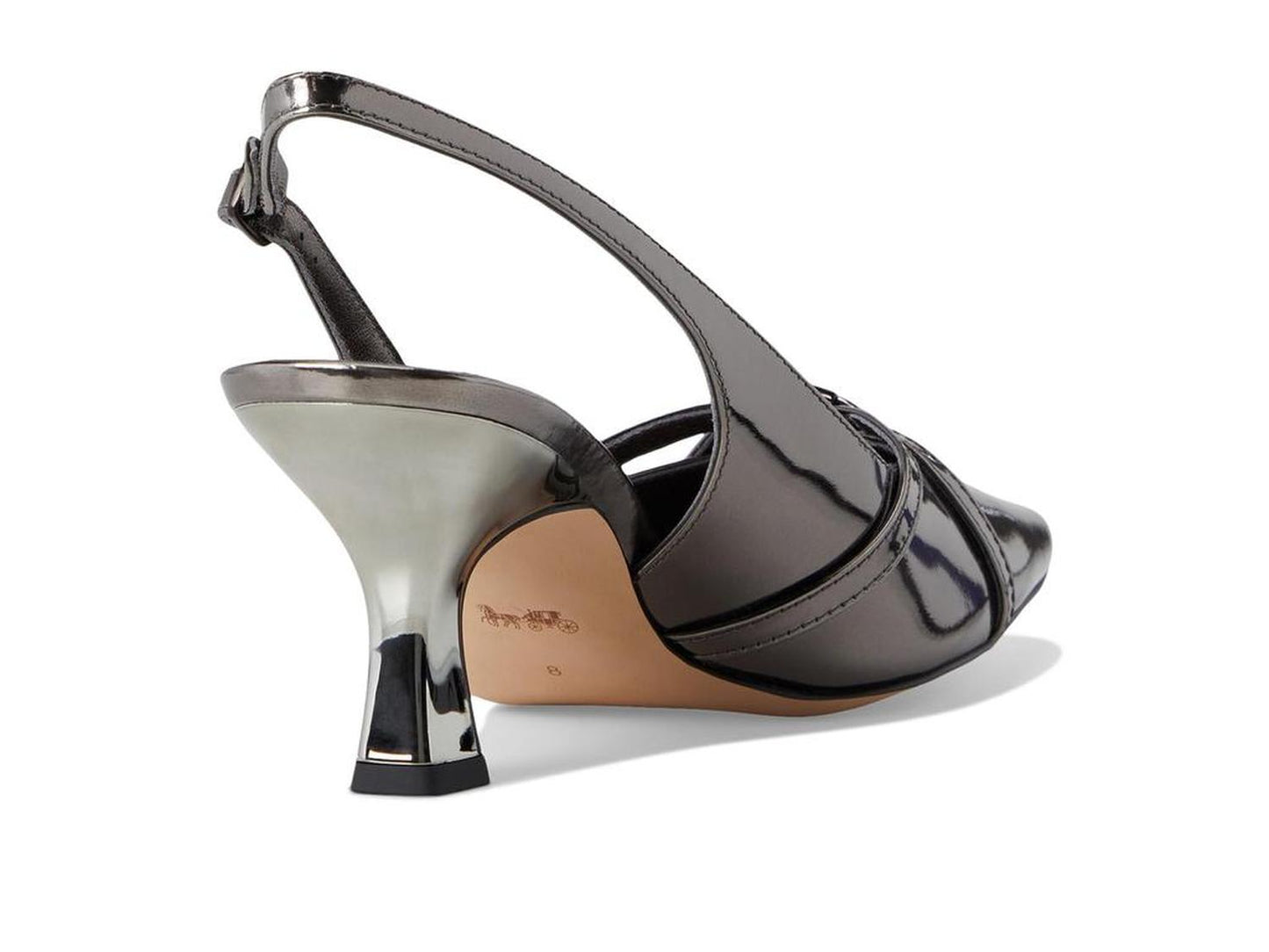 Rowyn Metallic Leather Slingback