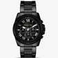Oversized Alek Black-Tone Watch