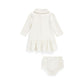 Fair Isle Shawl Cotton Dress & Bloomer (Infant)