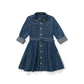 Belted Cotton Denim Shirtdress (Little Kids)