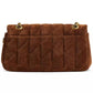 Quilted Tabby Medium Suede Shoulder Bag 26