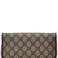 Gucci Horsebit 1955 GG Supreme Canvas & Leather Wallet On Chain