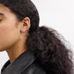 Faux Stone Signature Pavé C Linear Earrings