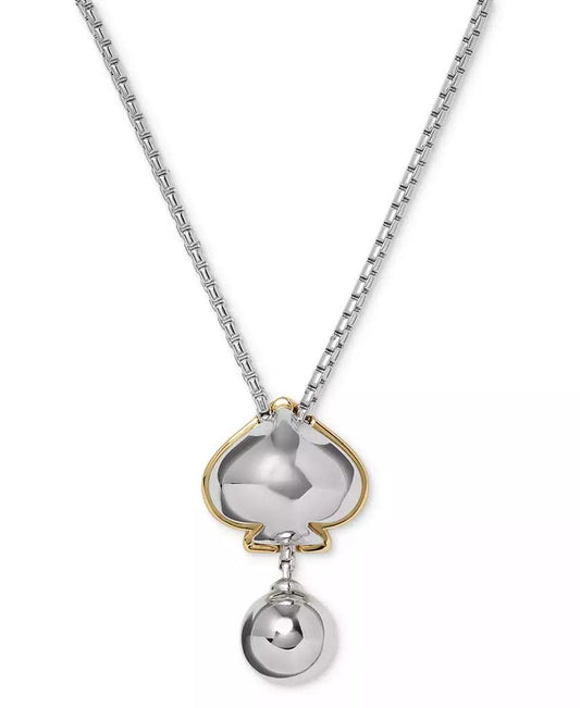 Sculpted Spade 25" Lariat Necklace