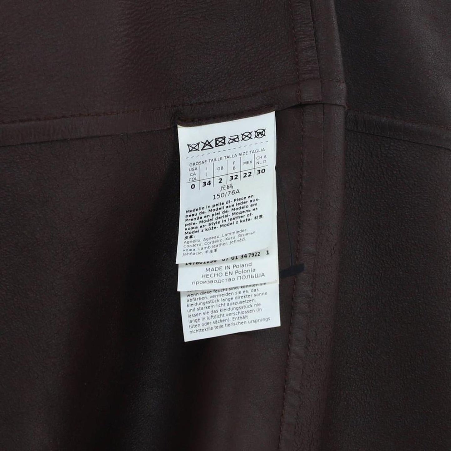 Women's Ussuri Double Breasted Coat Leather