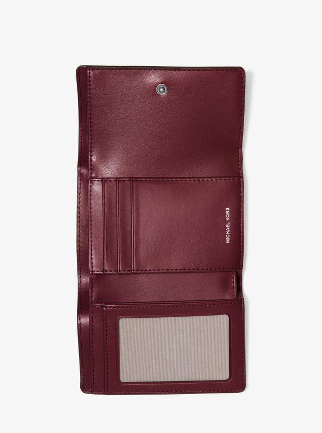 Bryant Medium Burnished Leather Tri-Fold Wallet