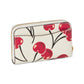 Essential Small Zip Around Card Case with Cherry Print