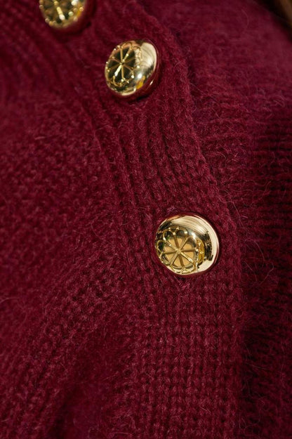 Kate Spade Turtleneck Button Embellished Jumper