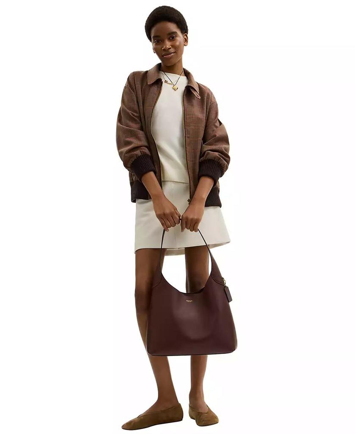 Brooklyn Medium Leather Shoulder Bag 34