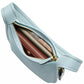 Small Glovetanned Leather Curve Zip Bag