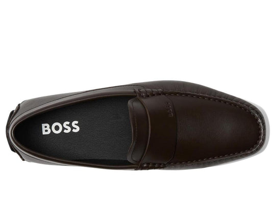 Smooth Leather Slip-On Drivers