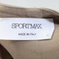 Sportmax Womens Cotton Button Up Belted Short Sleeve Coat Jacket Khaki