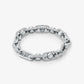 Astor Link Extra-Large Pavé Precious Metal-Plated Brass Bracelet