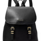 Quinn Medium Leather Flap Backpack