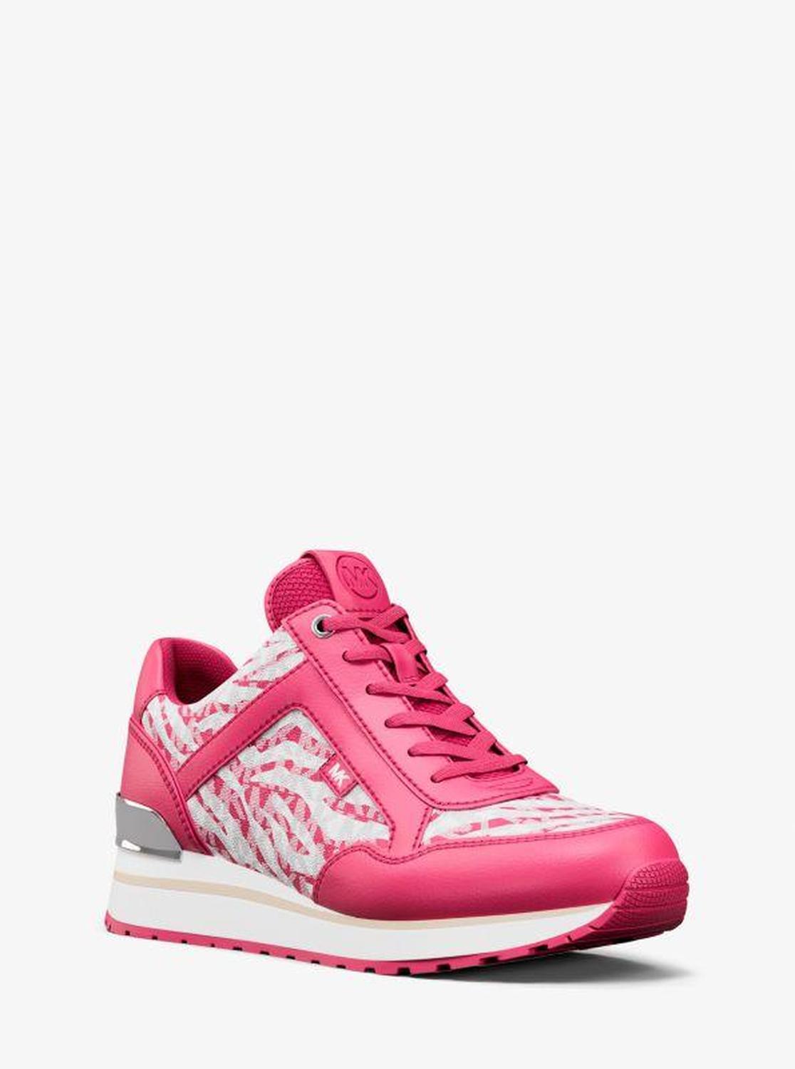 Maddy Zebra Print Signature Logo Trainer