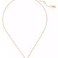Gold-Tone Mini Pendant Necklace, 16" + 3" extender