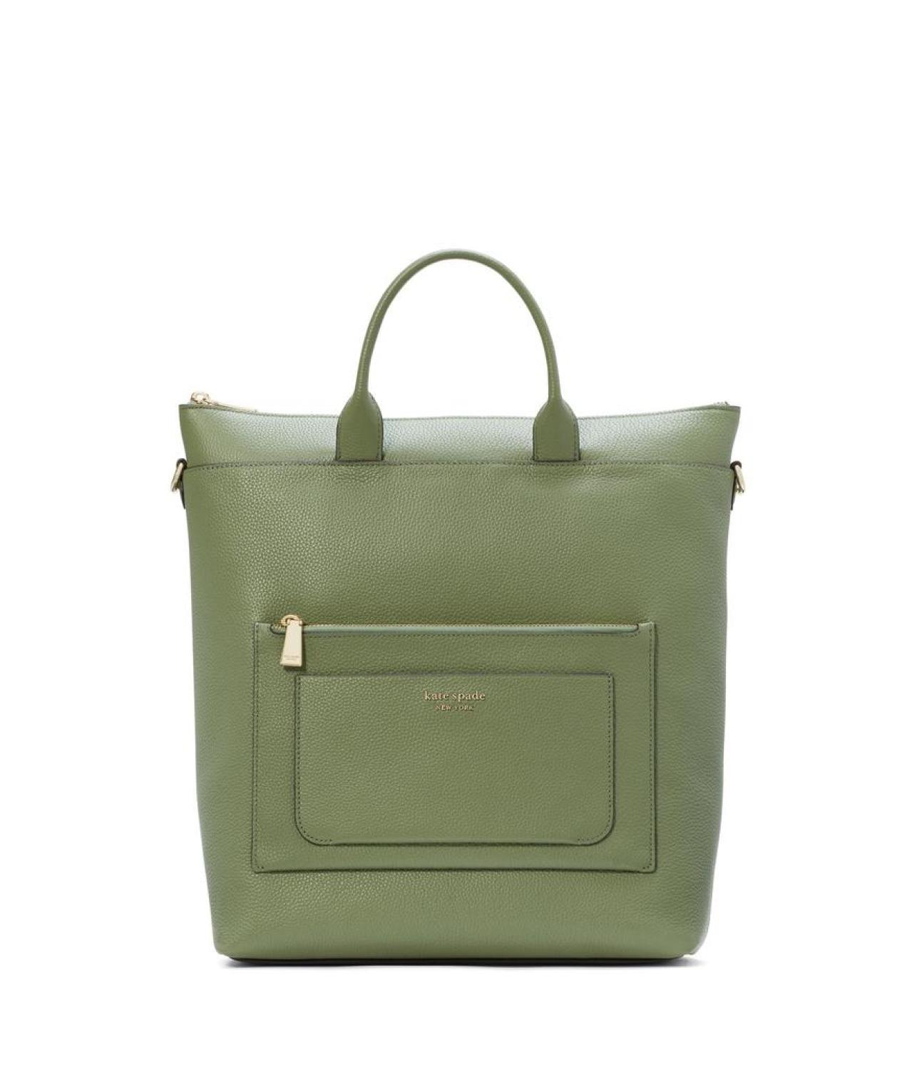 Walker Pebbled Leather Convertible Backpack