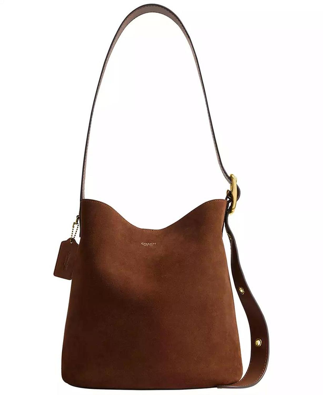 Women's Bleecker Suede Medium Bucket Bag