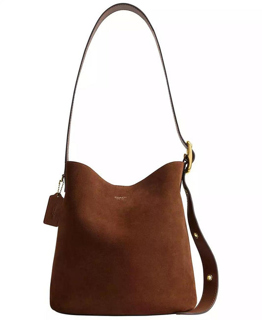 Women's Bleecker Suede Medium Bucket Bag