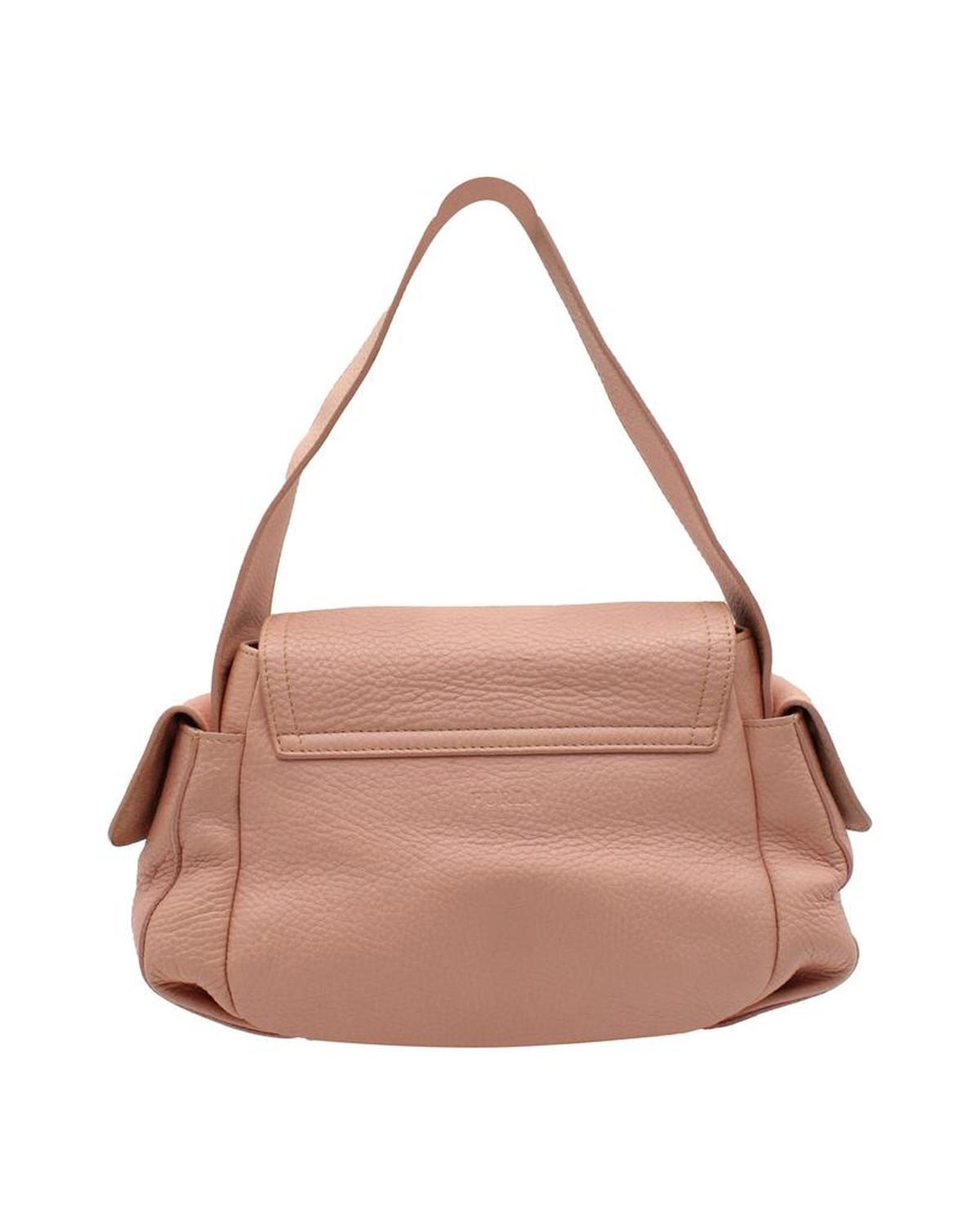 Shoulder Bag in Pink Leather