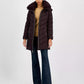 Women's Faux-Fur-Trim Hooded Puffer Coat