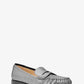 Carlson Crackled Metallic Leather Loafer