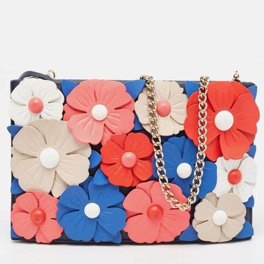 Kate Spade color Leather New York Daisy Lane Sima Chain Clutch