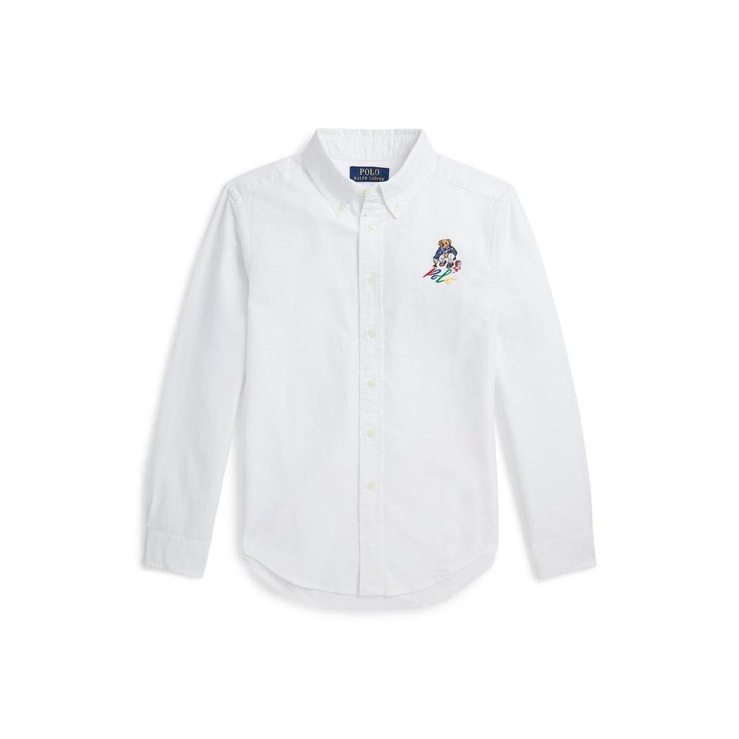 Polo Bear Cotton Oxford Shirt (Big Kid)