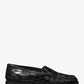 Carolyn Crocodile Embossed Leather Loafer