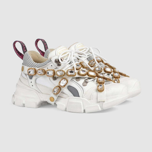 Gucci Flashtrek Leather & Mesh Sneakers