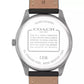Men's Oliver Black Leather Calfskin Strap Watch, 41mm