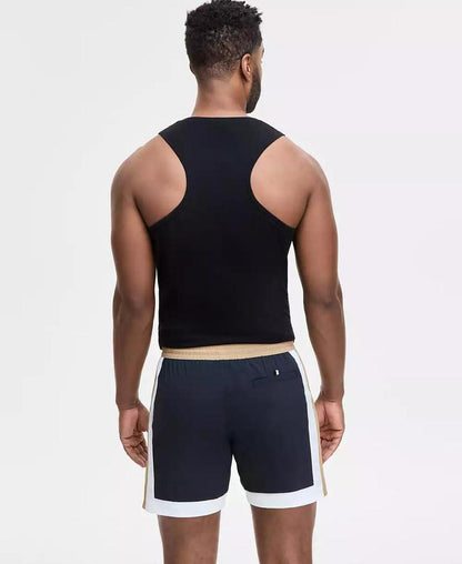 Men's Colorblocked Drawstring 5" Swim Shorts