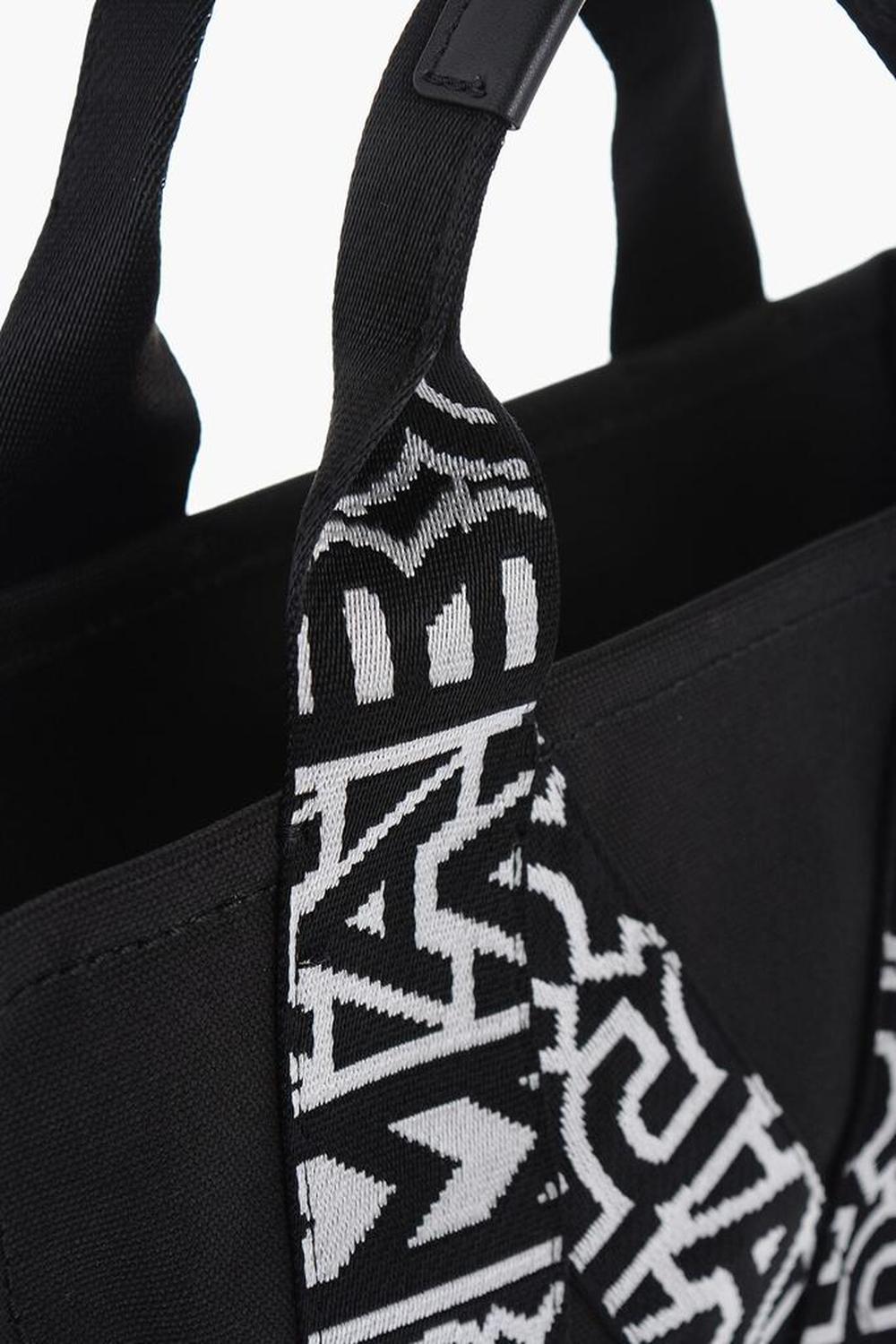 Canvas Tote Bag With Embroidered Monogram