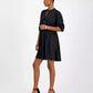 Women's Dorena Solid-Color Elbow-Sleeve A-Line Dress