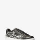 Keating Leopard Logo and Leather Sneaker