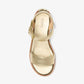 Richie Metallic Platform Espadrille Sandal