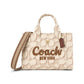Cargo Tote Bag With Signature Canvas