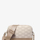 Bryant Medium Two-Tone Logo Jacquard and Leather Camera Crossbody Bag