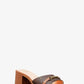 Carson Signature Logo Block Heel Sandal