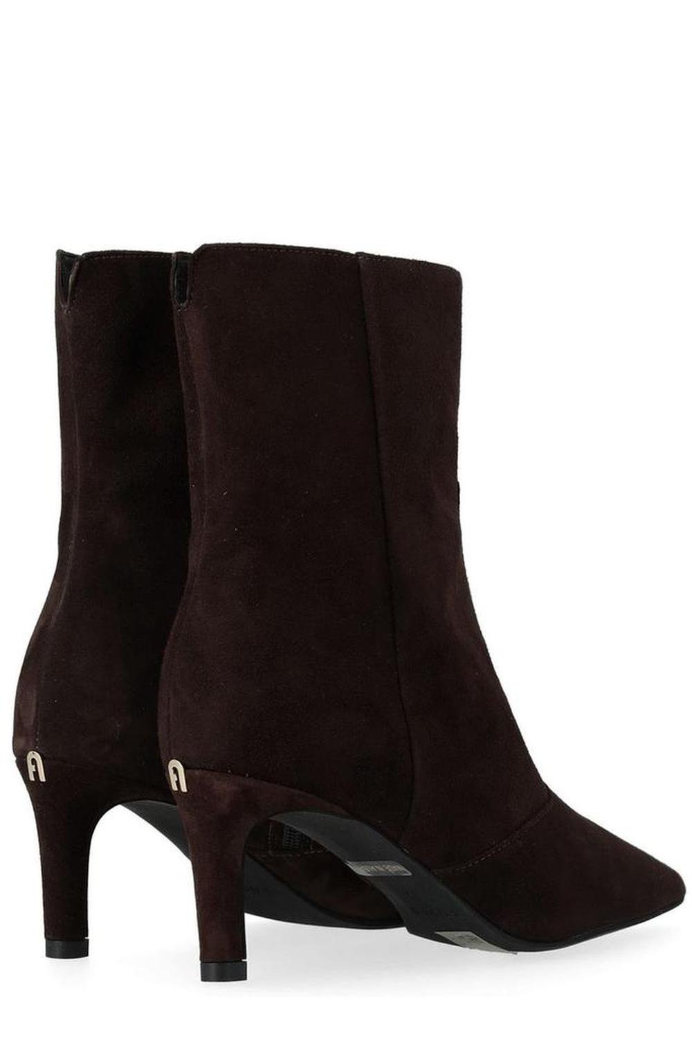 Furla Essential Pointed-Toe Ankle Boots