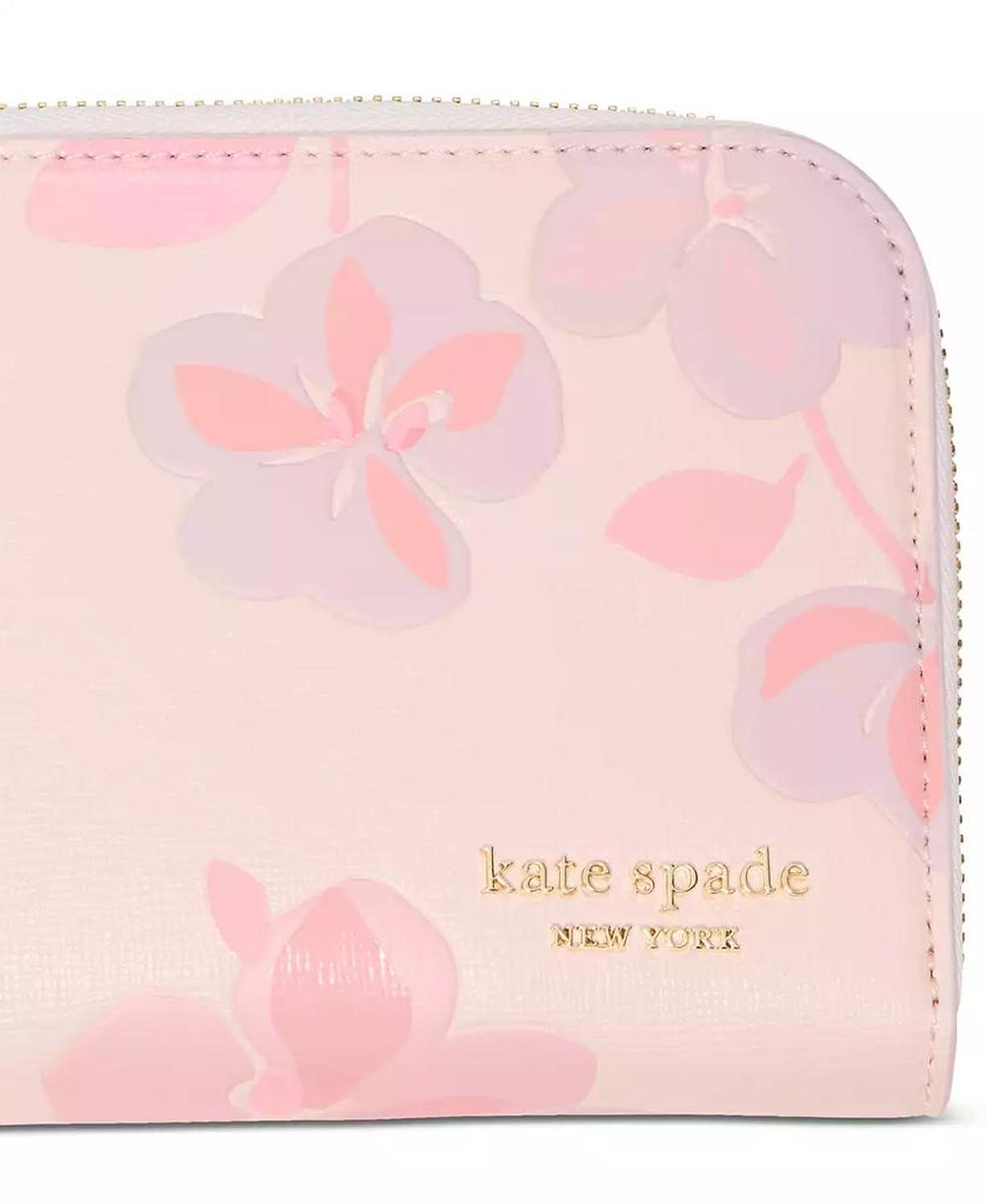 Devin Springs Pansies Zip Around Continental Wallet