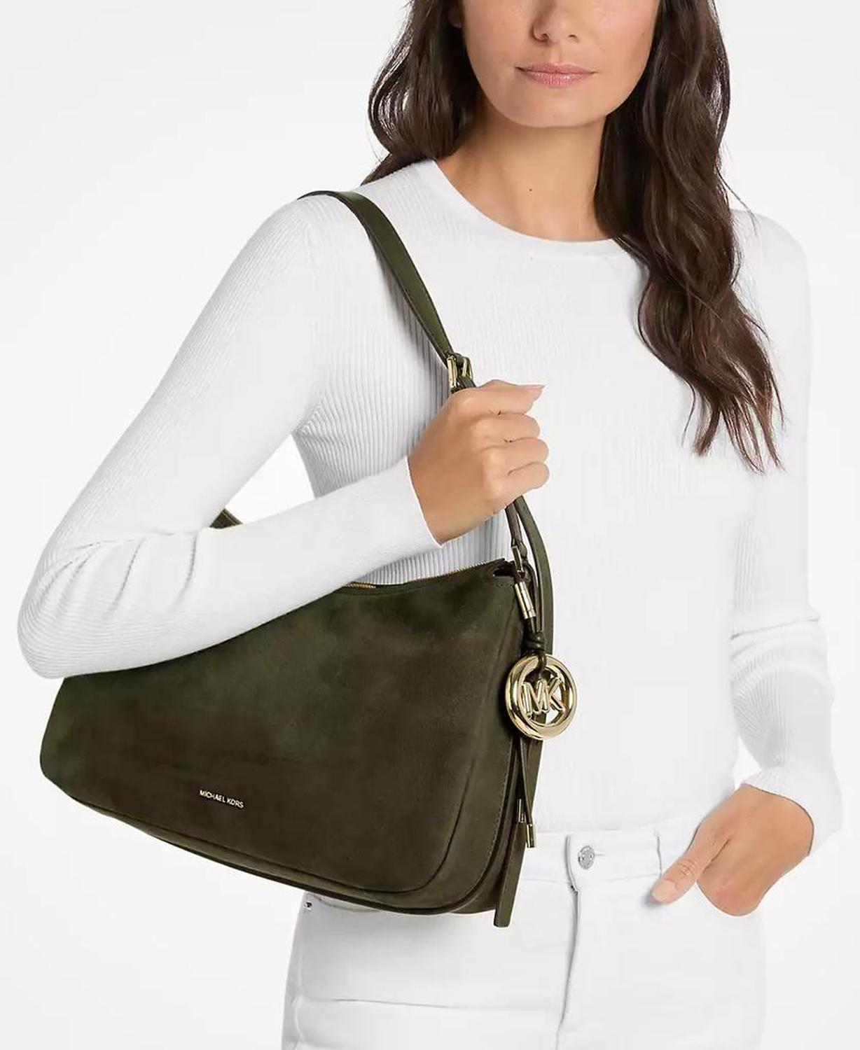 Michael Kors Nolita Medium Nubuck Convertible Shoulder Bag