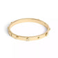 Faux Stone Signature Mixed Motif Bangle Bracelet