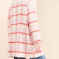 Strawberry Plaid Coat In Pink Plaid