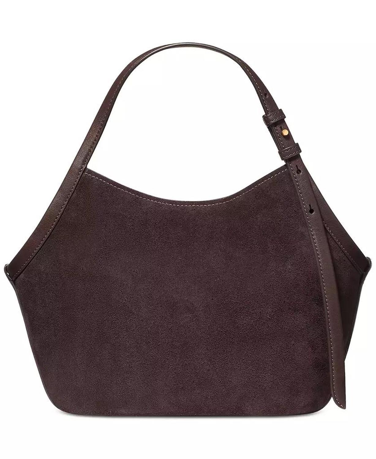 Deco Medium Suede Tulip Tote Bag