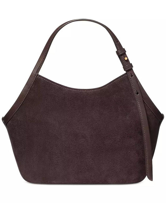 Deco Medium Suede Tulip Tote Bag