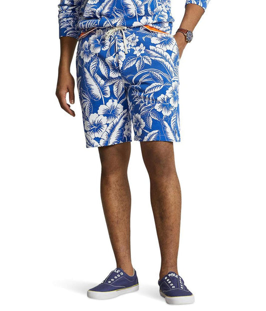 8.5-Inch Tropical Floral Spa Terry Shorts